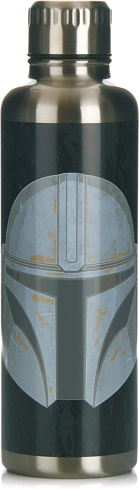 Paladone Mandalorian Metal Water Bottle, Stainless Steel, 500 ...